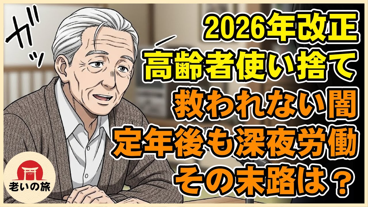 【漫画】2026年労働基準法改正でも救われない「高齢者使い捨て」の闇。定年後も深夜労働を強いられた男の末路とは？【シニアライフ】【60代以上の方へ】