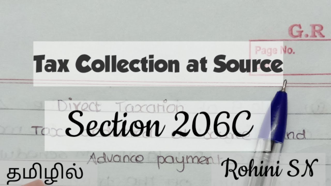 Tax Collection at Source in Tamil / TCS at Intermediate Level