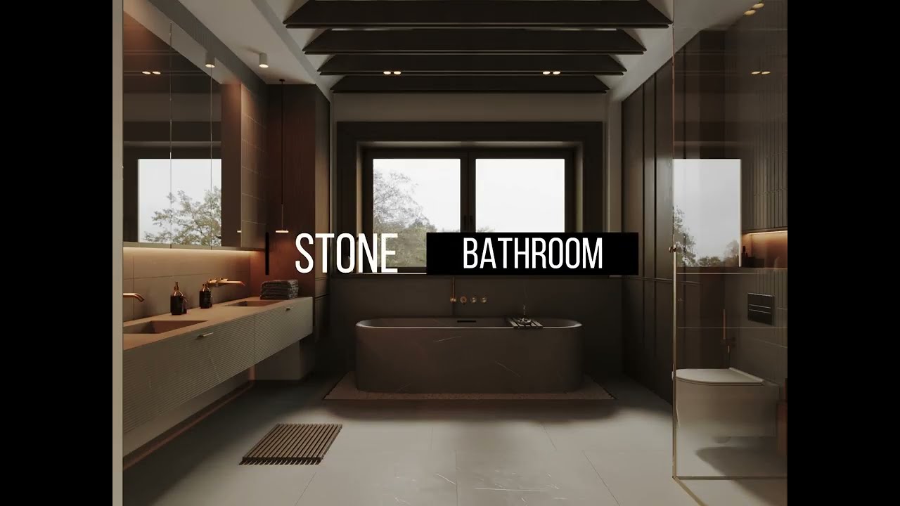 STONE BATHROOM | ARCHITECTURAL TEASER FILM | 3D Scene | 3DS Max | Corona Renderer | Capcut | CGI