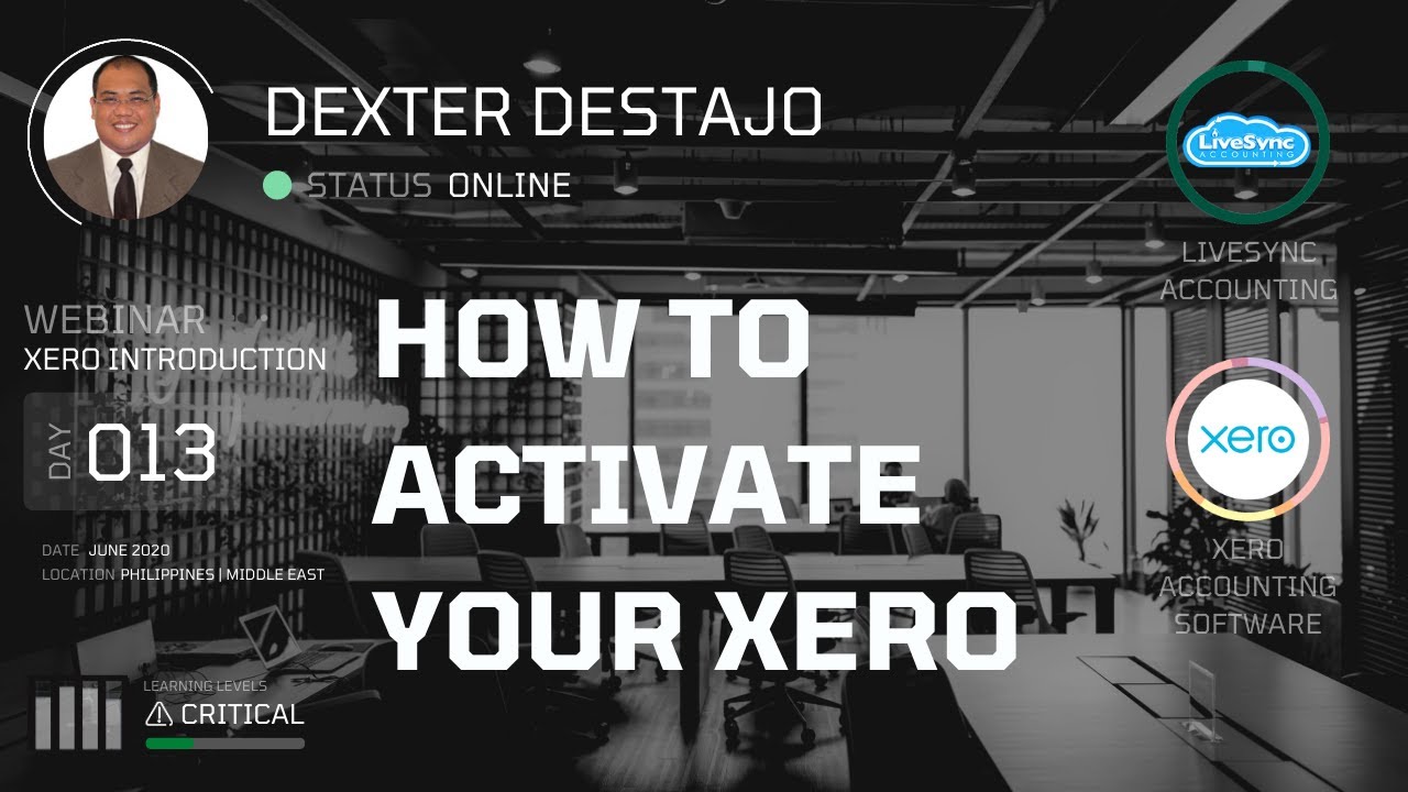 Activating Xero - Xero Introduction Webinar Philippines - Activate Xero in 5 minutes! (Part 3 of 16)