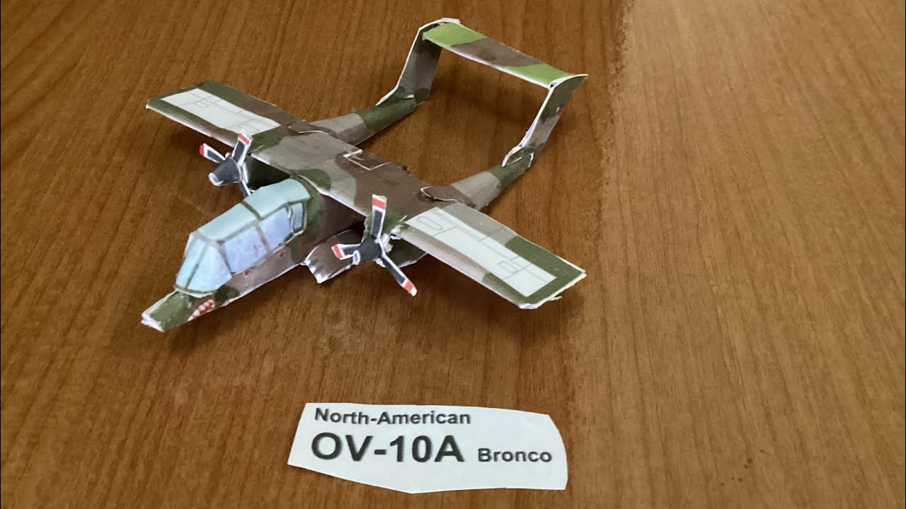 Making  OV10 Bronco from Scissors and Planes!
