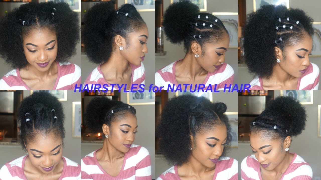 MORE QUICK & EASY hairstyles for SHORT/MEDIUM/LONG NATURAL HAIR | Part 3 | DisIsReyRey