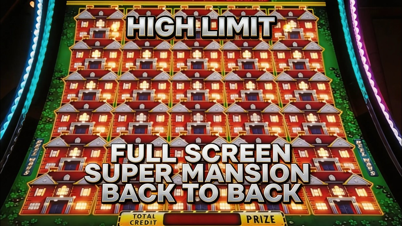 SUPER MANSION FULL SCREEN?! 💥 $60 High Limit on Huff N Even More Puff