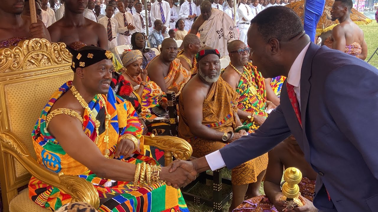 LEGON PRESEC WELCOMES OSEADEEYO KWASI AKUFFO III - #OKUAPEHENE  ON THEIR 85TH ANNIVERSARY