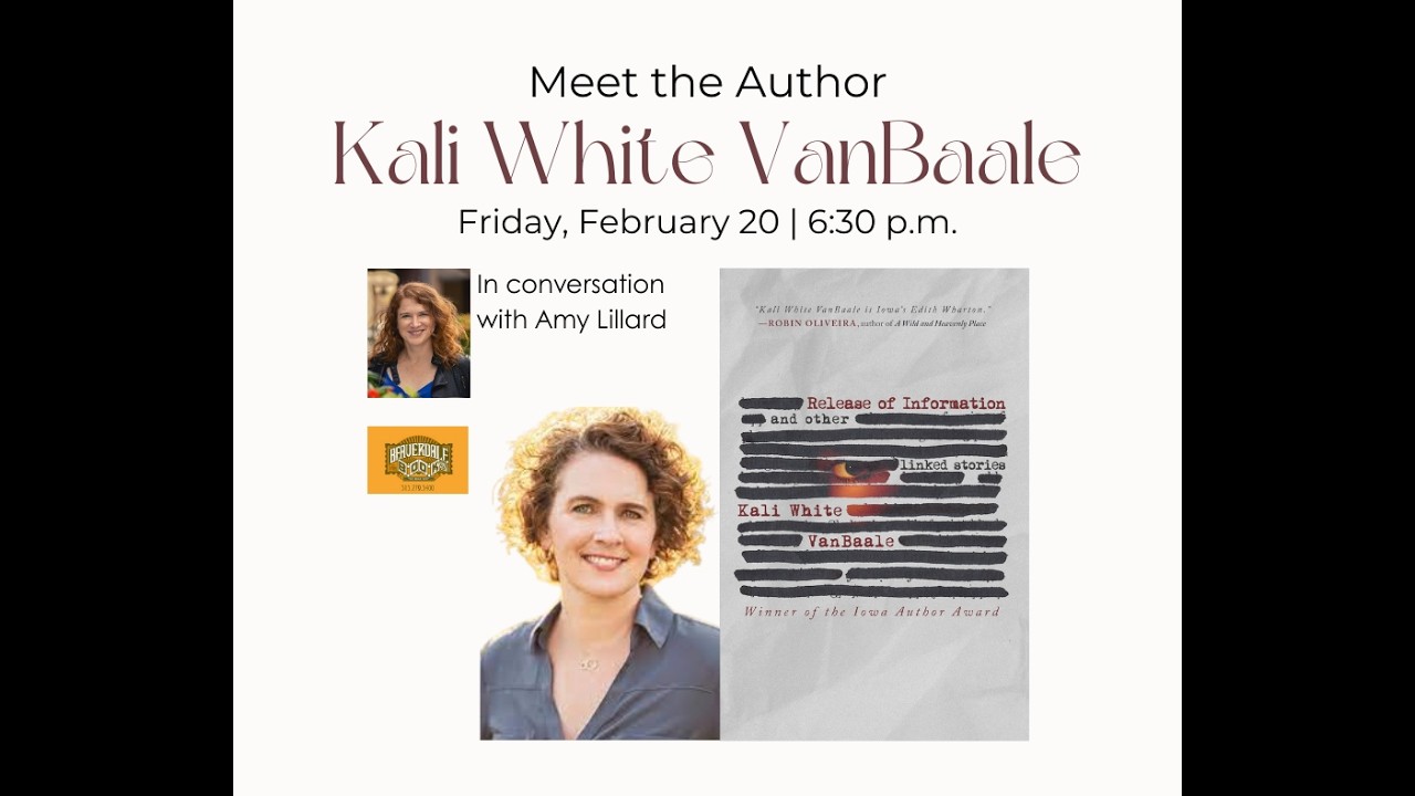 Meet the Author Kali White VanBaale Release of Information
