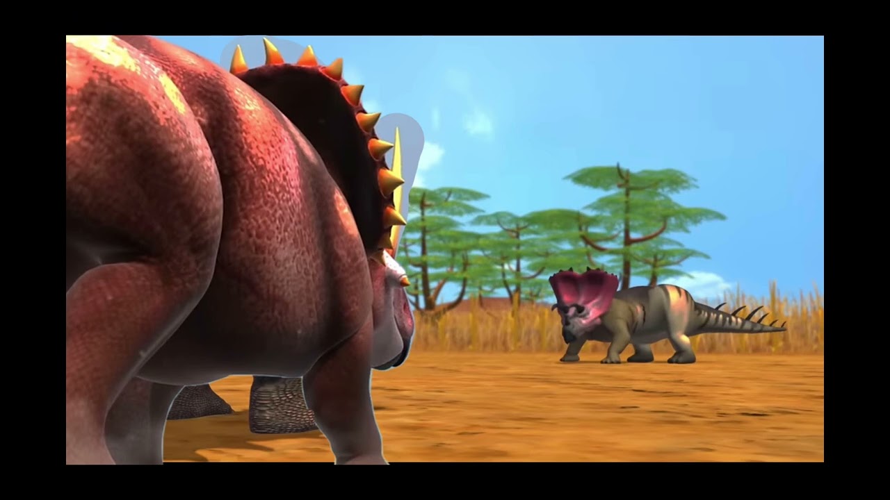 T-Rex studios DBWC s1 GD4 Titanoceratops vs Centrosaurus
