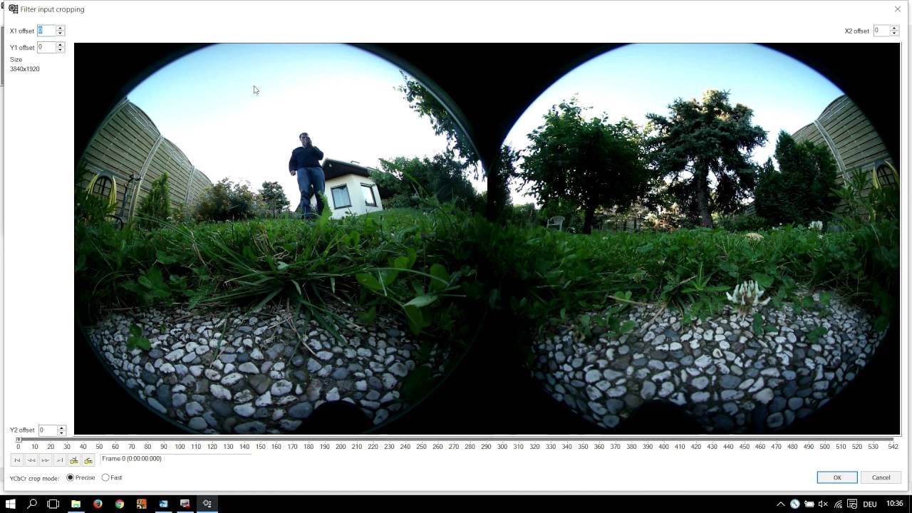 Howto manually stitch Samsung Gear 360 fisheye videos
