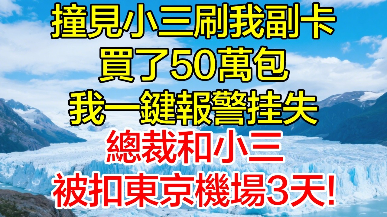 撞見小三刷我副卡買50萬包，我一鍵報警掛失，總裁和小三被扣東京機場3天！