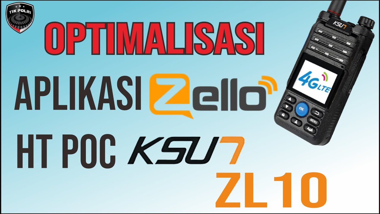 Cara Aktifkan Zello di HT KSUN ZL10 | Link Belanja via Shopee ada Deskripsi