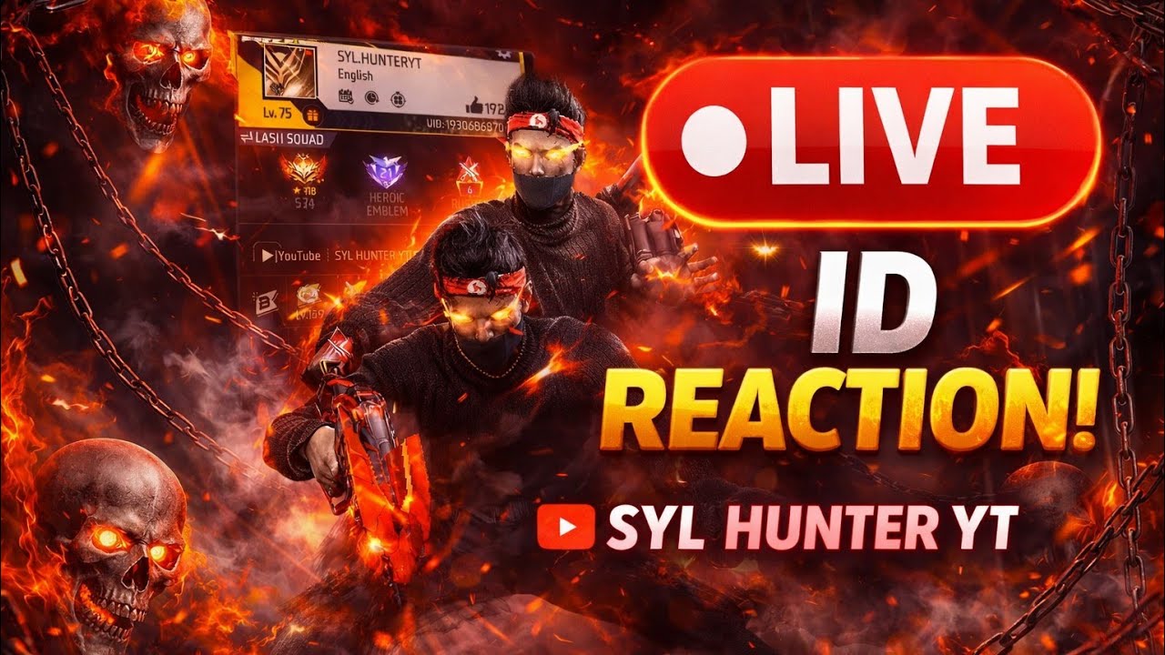 SYL HUNTER YT is live! আইডিয়া রিএকশন লাইভের কাস্টম লাইভ 🥰 জলদি