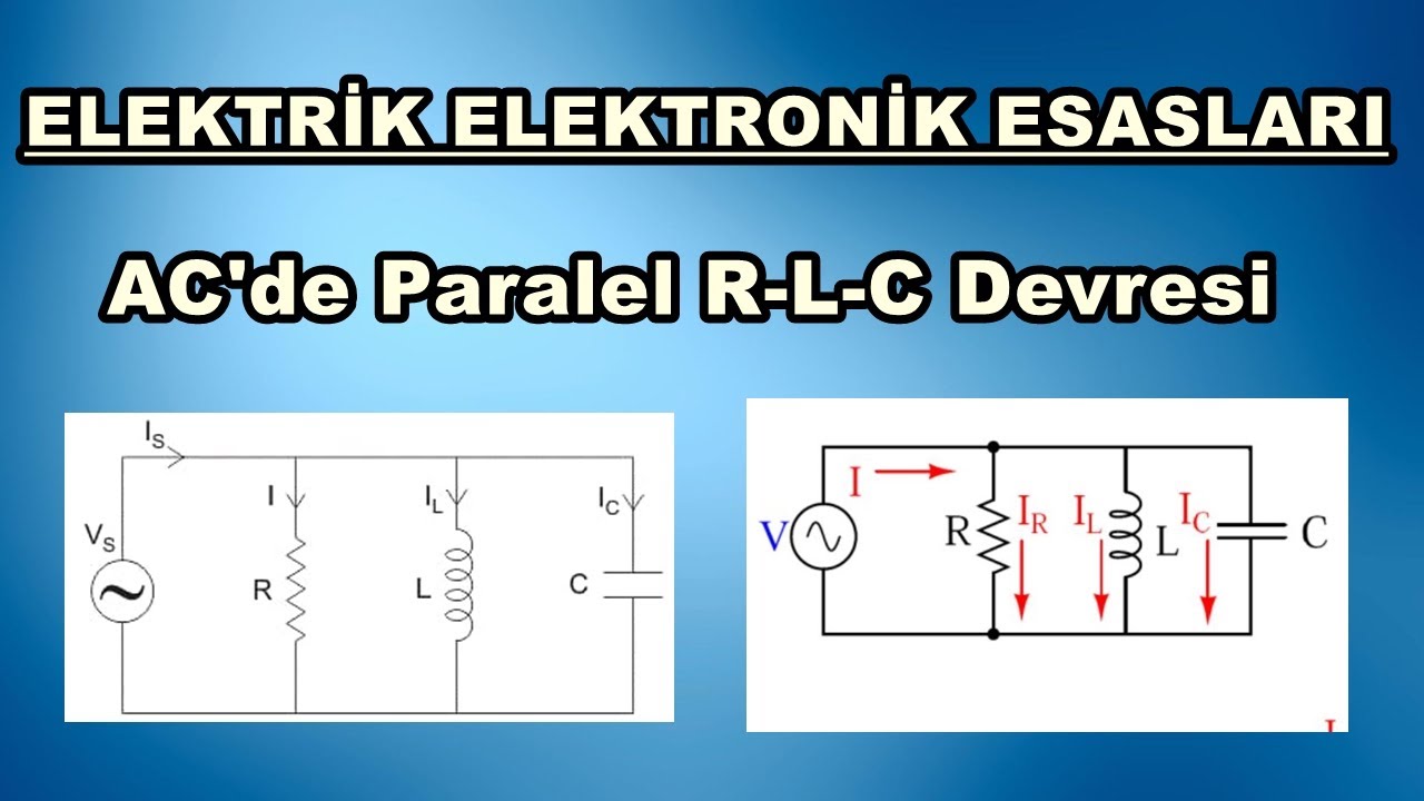 ELEKTRİK ELEKTRONİK ESASLARI / AC'de Paralel R-L-C Devresi