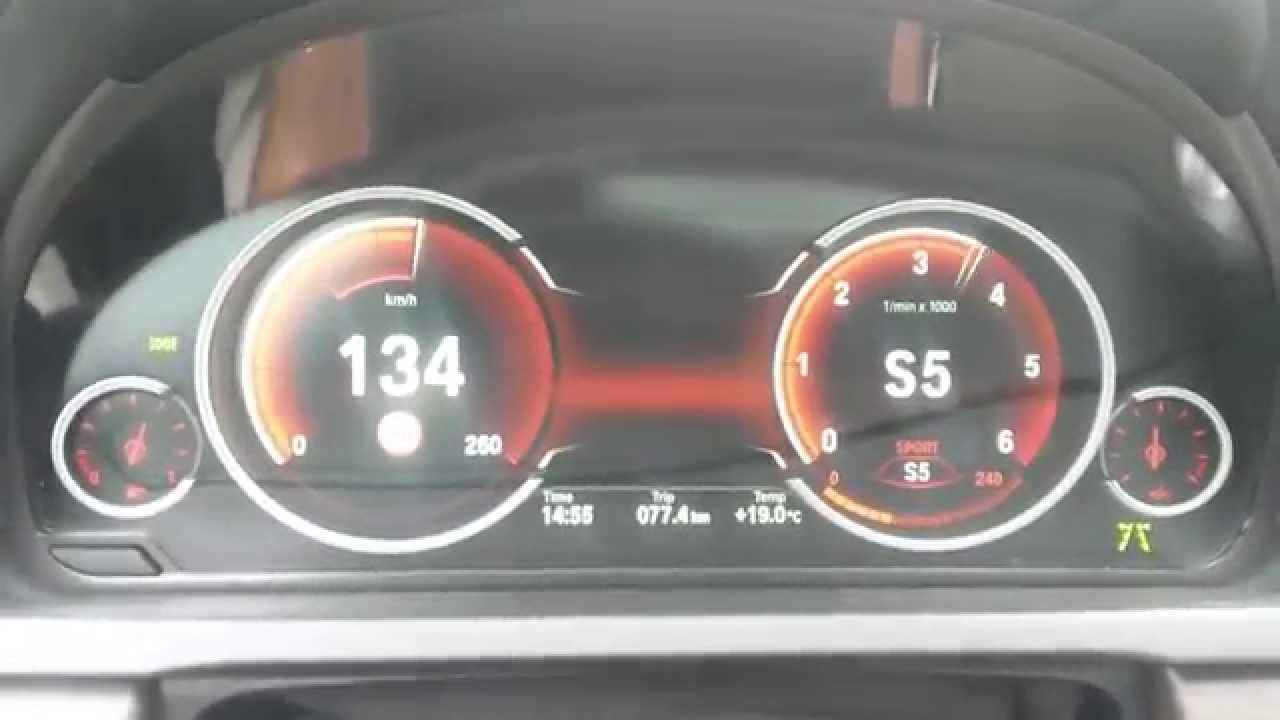 BMW F01 730d xDrive acceleration 0-150km/h