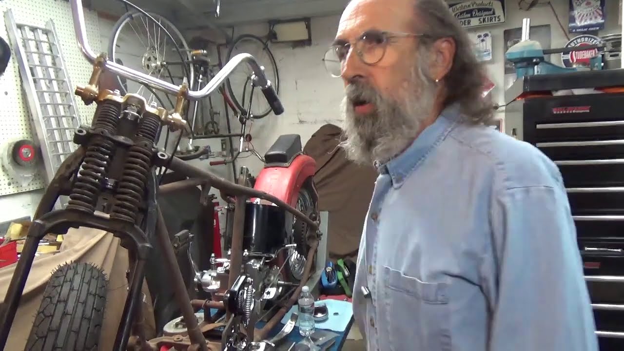 We're Here and Mounting the Front Brake On the Big Flathead Project Bike
