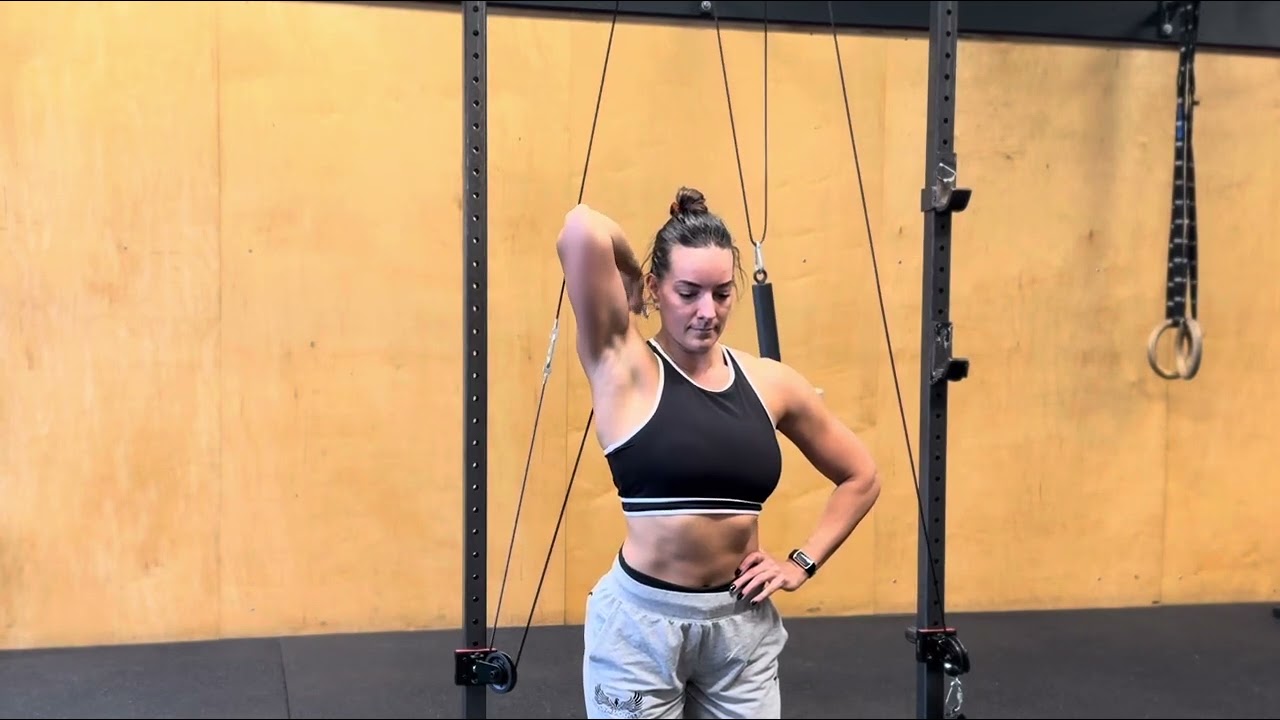 1-Arm Overhead Cable Tricep Extension