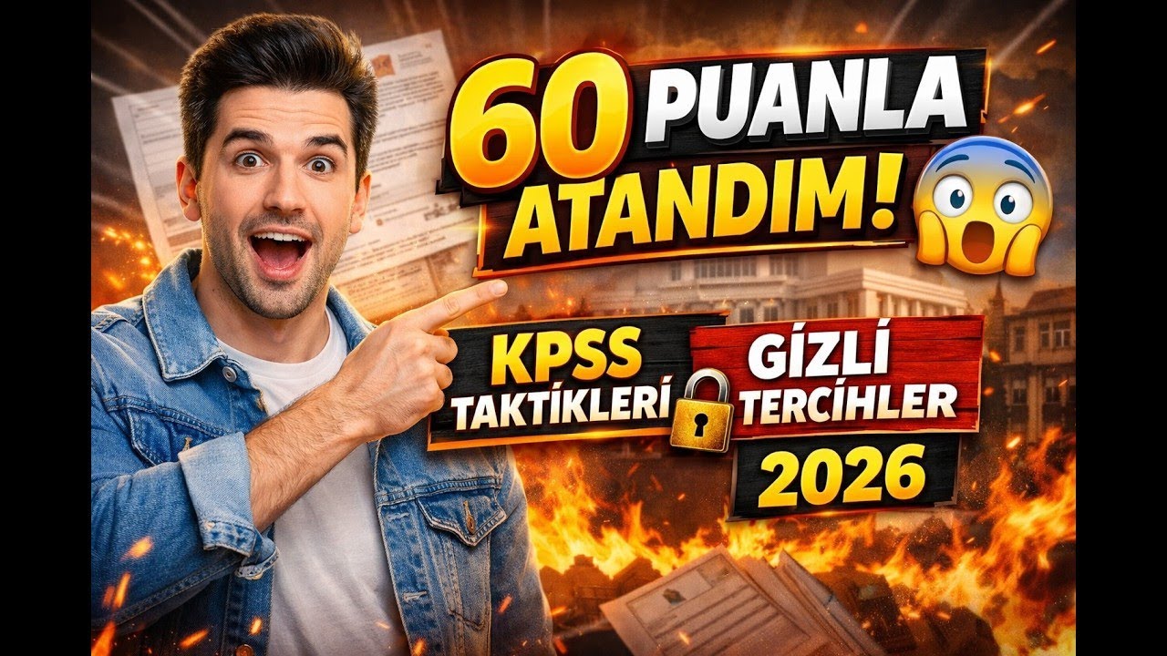 60 PUANLA MEMUR OLUNUR MU? 🔥 KPSS Stratejisi + Gizli Tercih Taktikleri (2026)