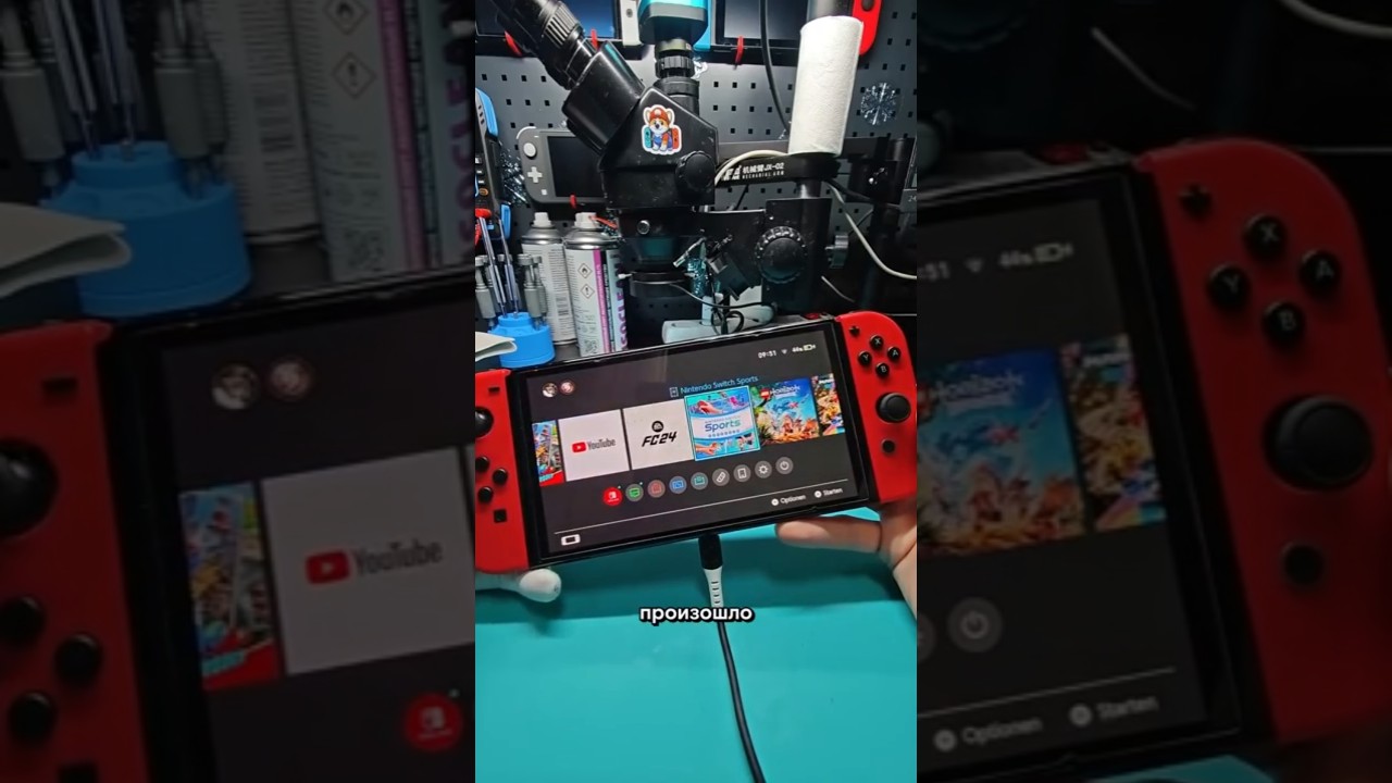 Nintendo Switch OLED не заряжается после не оригинальной зарядки . #nintendoswitch #switch