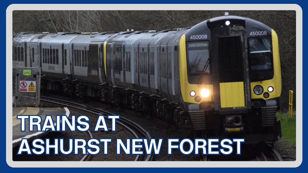 TRAINS at ASHURST NEW FOREST railway station