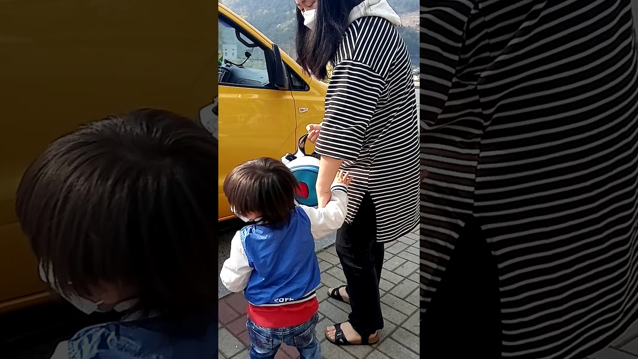 강현이 어린이집 첫날 하원 영상