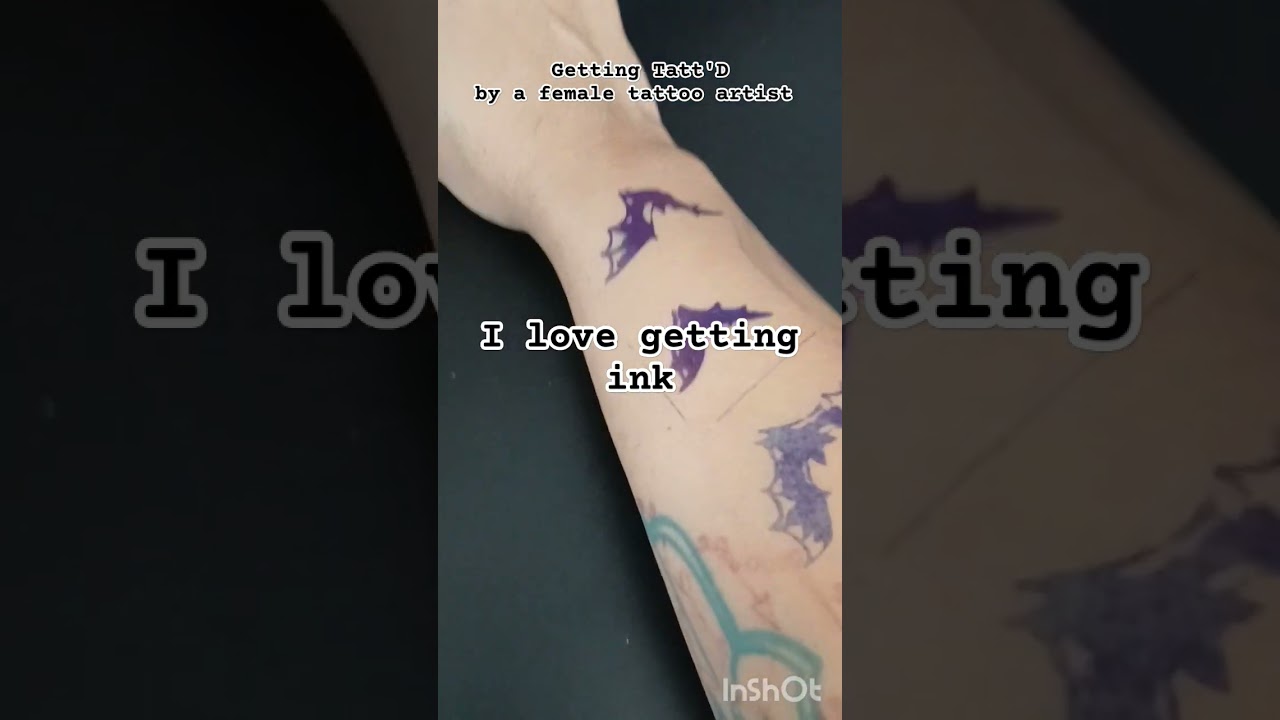 Tatt'd by a female artist #inklife #tattoo #femaleartist #style #bats #bodyink