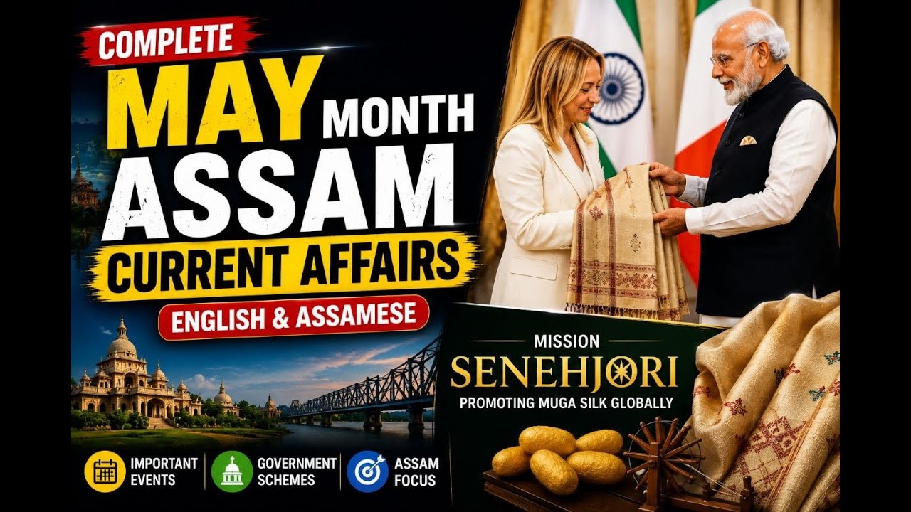 May Month Assam Current Affairs | মে' মাহৰ অসমৰ সাম্প্ৰতিক ঘটনাৱলী #apscprelims #currentaffairs
