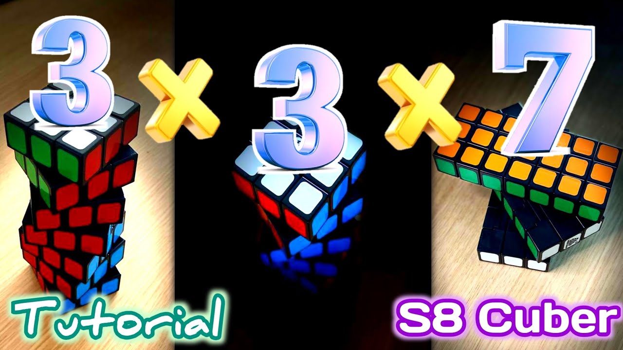 3x3x7 Cube | how to solve a Rubik's Cube | 3x3x7 Tutorial | Part 2 | #rubiks #cube | S8cuber