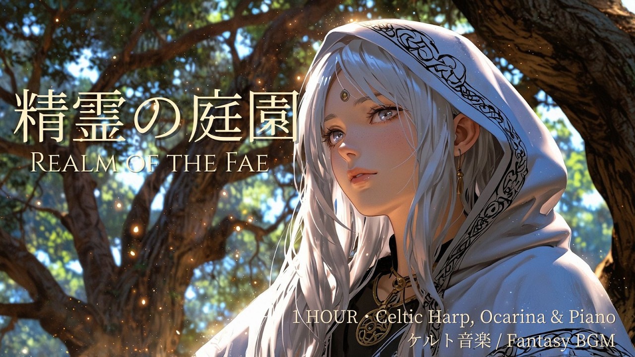 【ケルト音楽/読書用BGM】精霊の庭園│光宿る幻想の楽園・集中・読書におすすめ│Celtic Spirit Garden | Relaxing Fantasy BGM