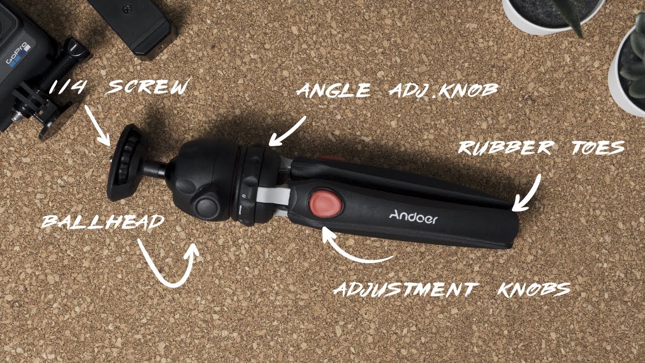Tabletop Tripod for DSLR, Mirrorless, Smartphones | Andoer | Sony A6400