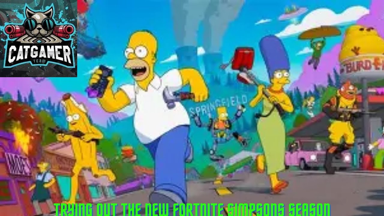 Trying out the new Fortnite Simpsons season