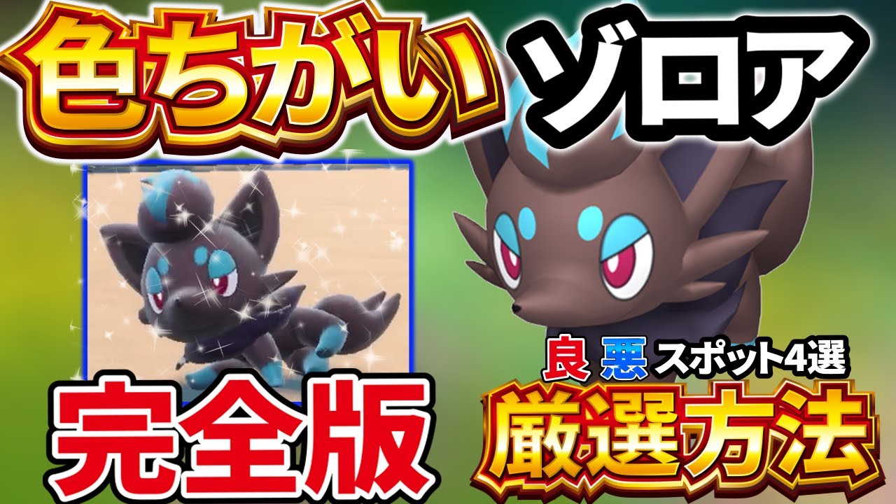 【ポケモンSV 色違い】ゾロアの色違いを最も簡単に入手する場所はここ！良いところ悪いところ紹介【ポケモン スカーレット バイオレット】