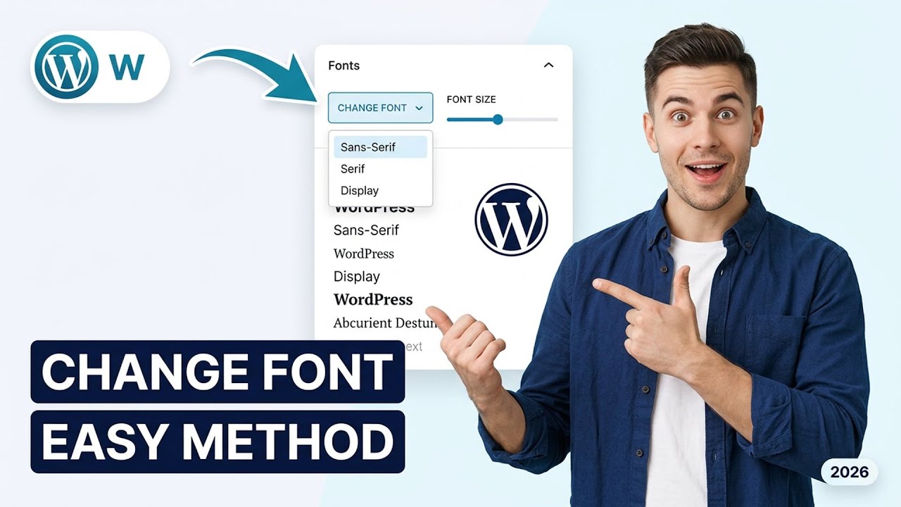 How to change the size and style of font in WordPress (Easiest Way)(2026 Guide)