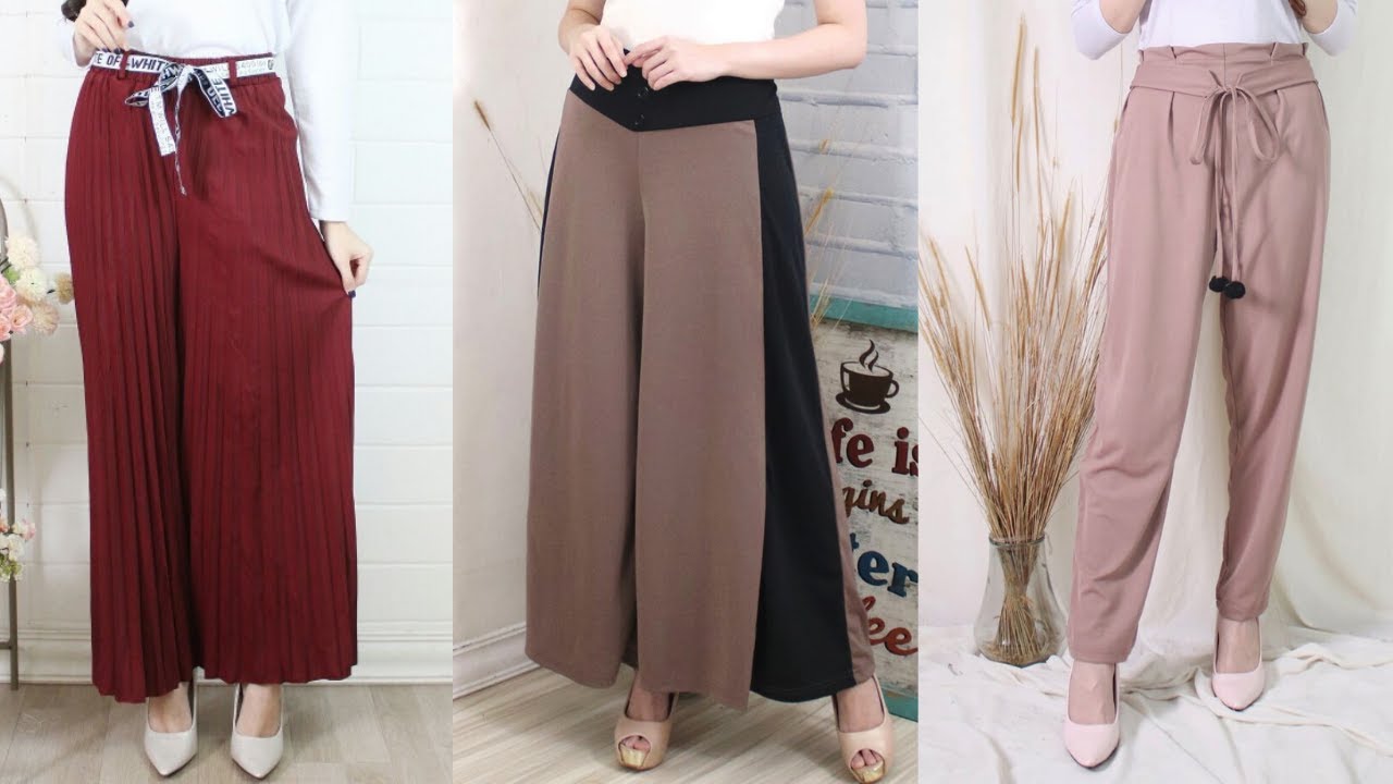 21 Model Celana Kulot Terbaru Remaja Hijab Cocok Untuk ke Kantor, Jalan-Jalan ataupun Kuliah