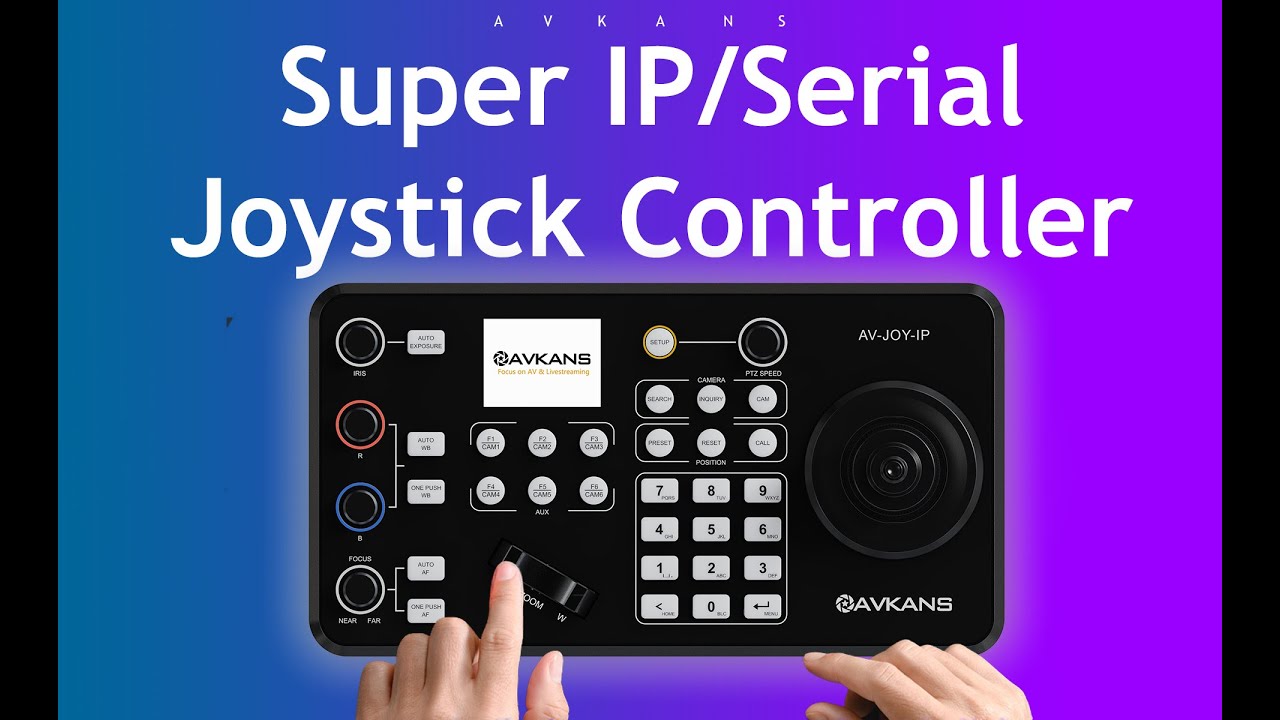 AVKANS IP Joystick Controller Set up #ptzcamera #ipcontroller #avkans #ptzcontroller