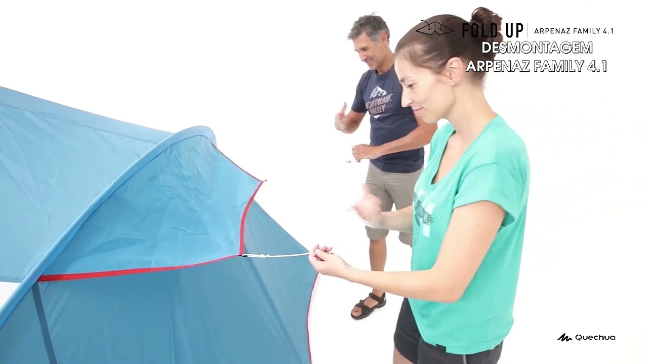 Como desmontar a barraca Arpenaz 4.1 - Exclusividade Decathlon