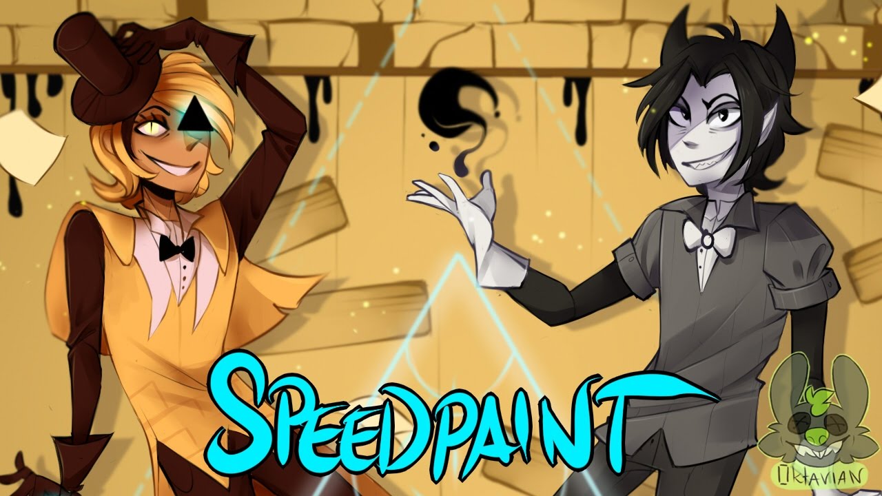 | SPEEDPAINT | Bill Cipher & Bendy | Gravity Falls & BATIM |