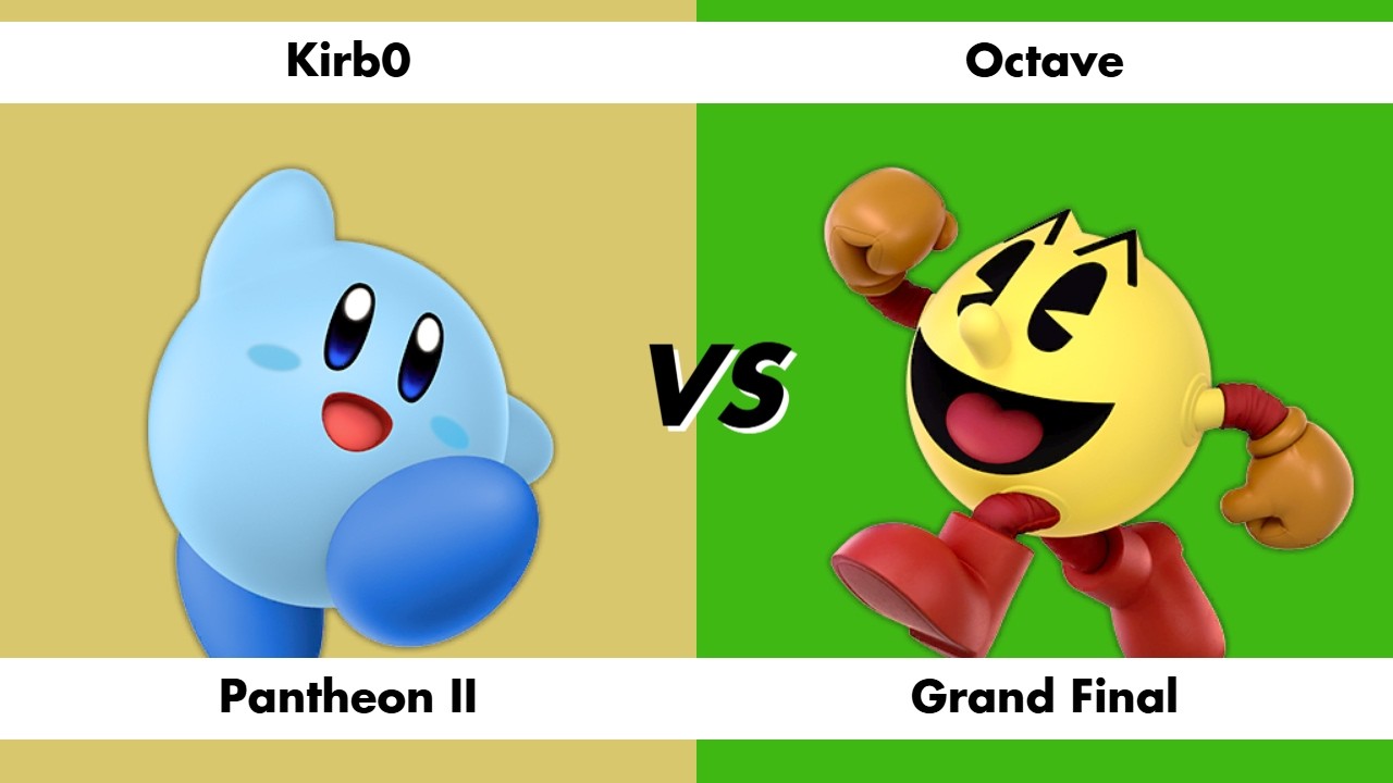 Kirb0 (Kirby) vs Octave (PAC-MAN / Mr. Game & Watch) - Pantheon II Grand Final