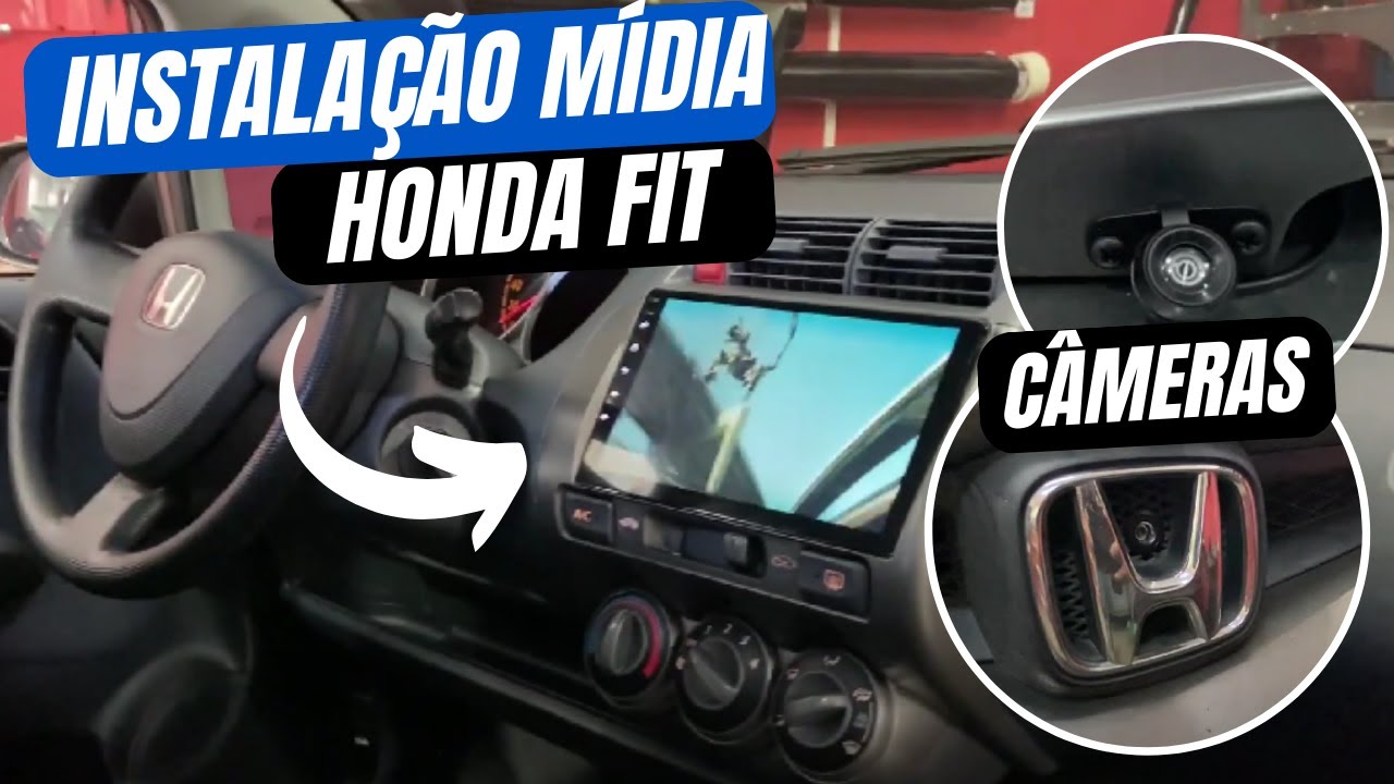 INSTALAÇÃO MULTIMIDIA / CAMERA DIANTEIRA E TRASEIRA - COMO DESMONTAR PAINEL PASSO A PASSO HONDA FIT