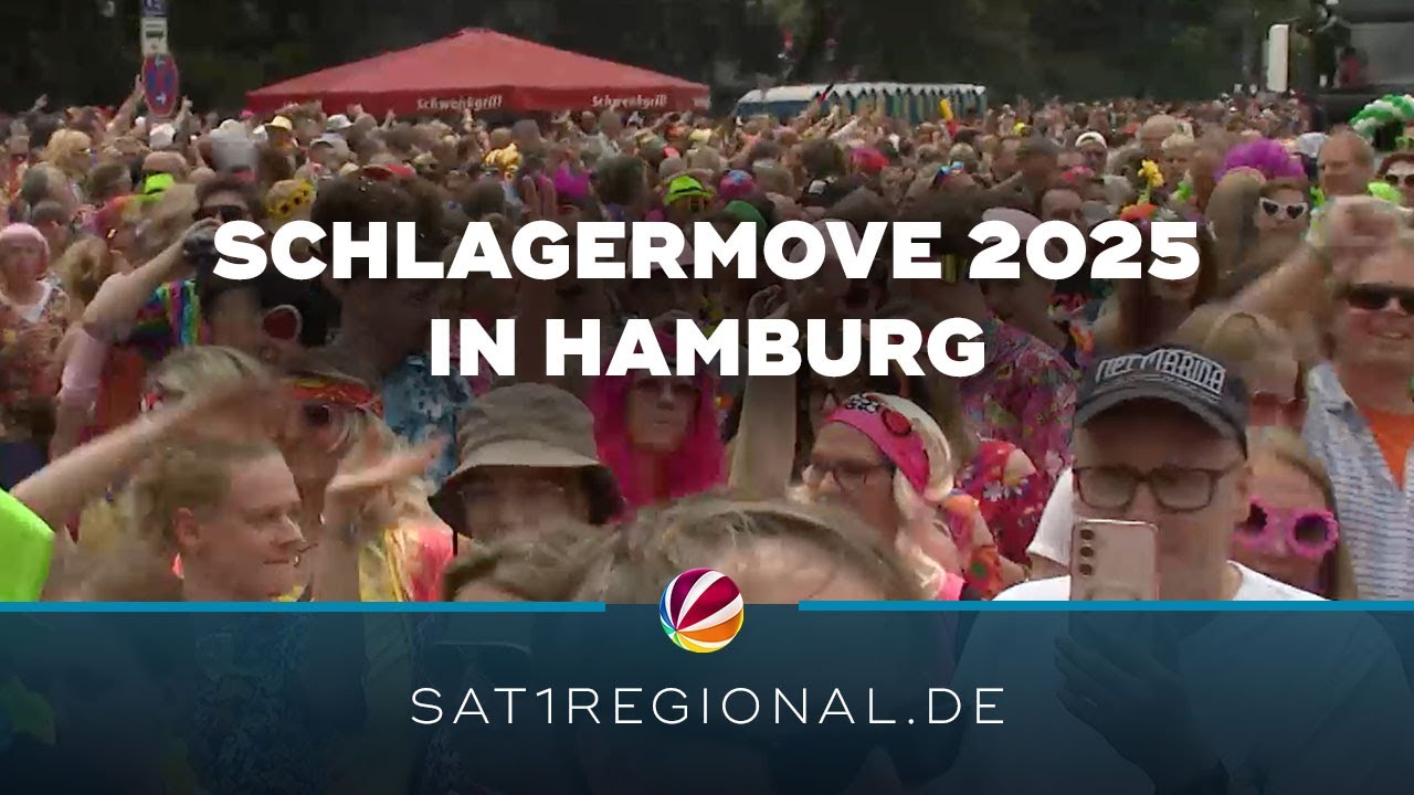 Schlagermove: 300.000 Menschen feiern in Hamburg