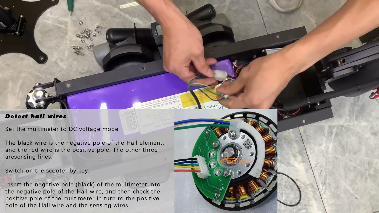 13. How does the E202 electric scooter detect motor problems?