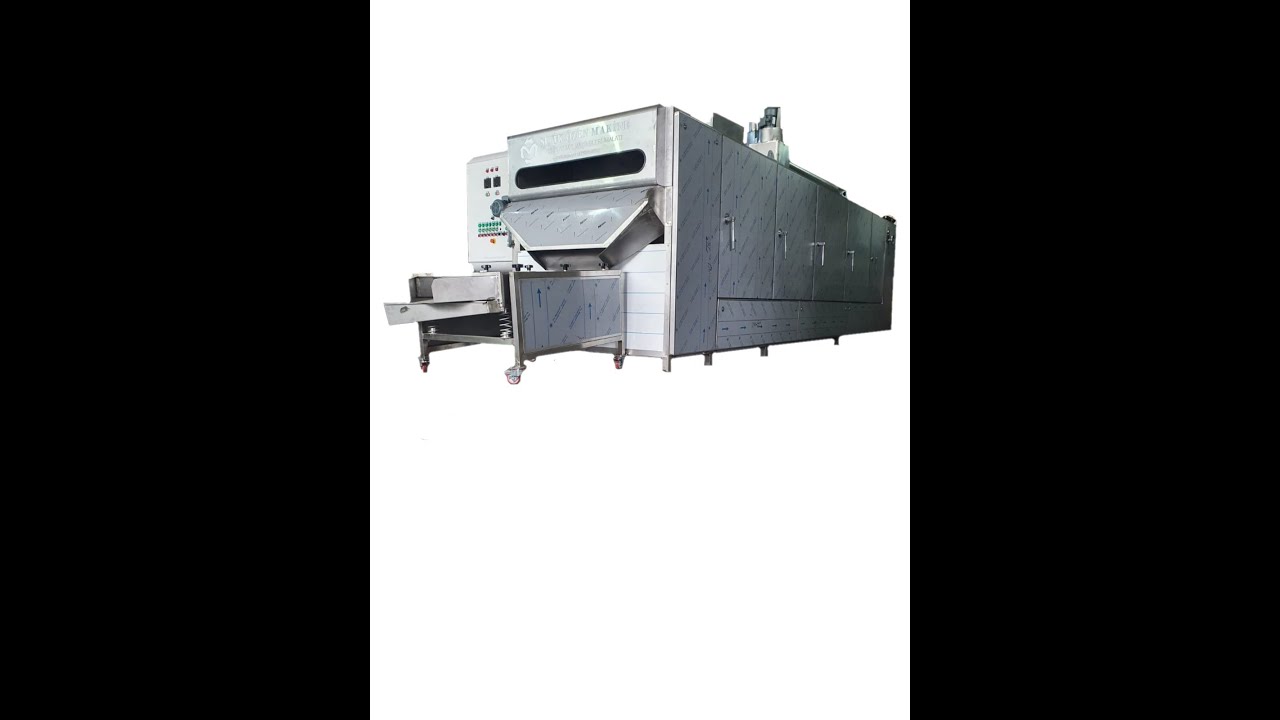 500 kg /h Tunnel Type Nuts Roasting Machine - Tostatrice per noci a tunnel da 500 kg / h