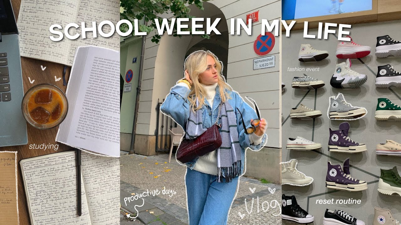 SCHOOL WEEK IN MY LIFE | studying, productive reset routine, bday party, fashion event