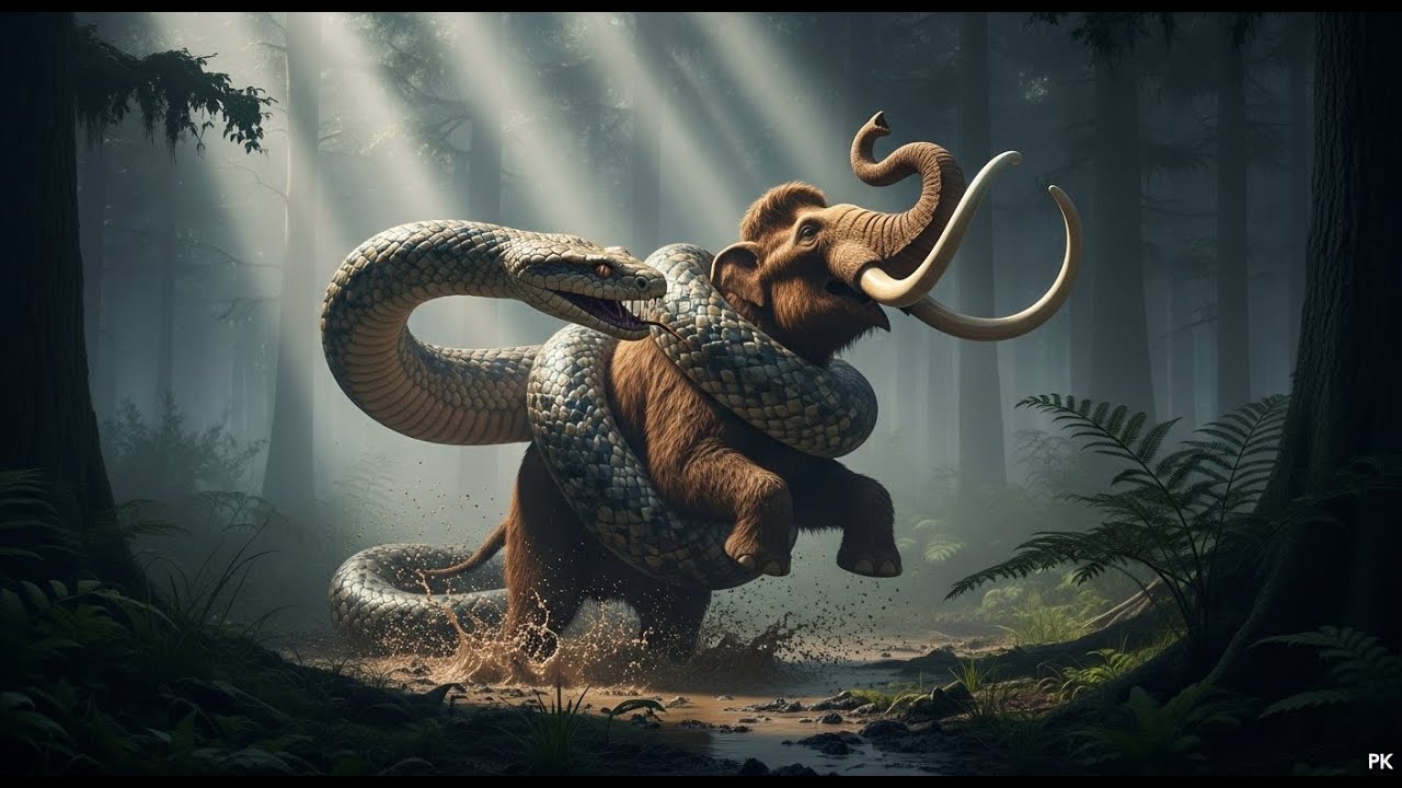 Epic Duel: Legend of the Ancient Age: The Battle Between the Giant Snake and the Mammoth
