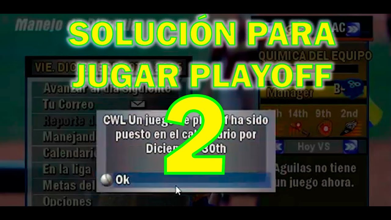 COMO JUGAR LOS PLAYOFF O POSTEMPORADA EN MVP CARIBE (SOLUCION DEFINITIVA)