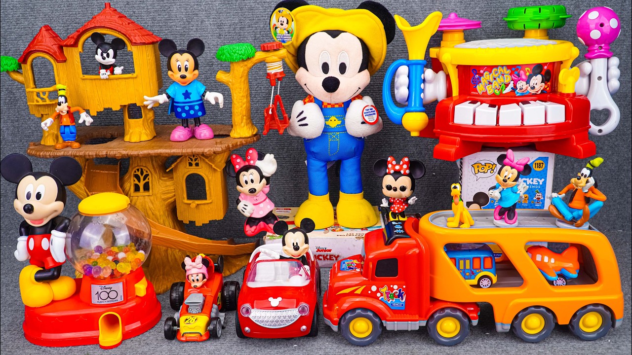 Satisfying with Unboxing Disney Fire Rescue Mickey Mouse Jumbo Fun House Playset | Review Toys ASMR