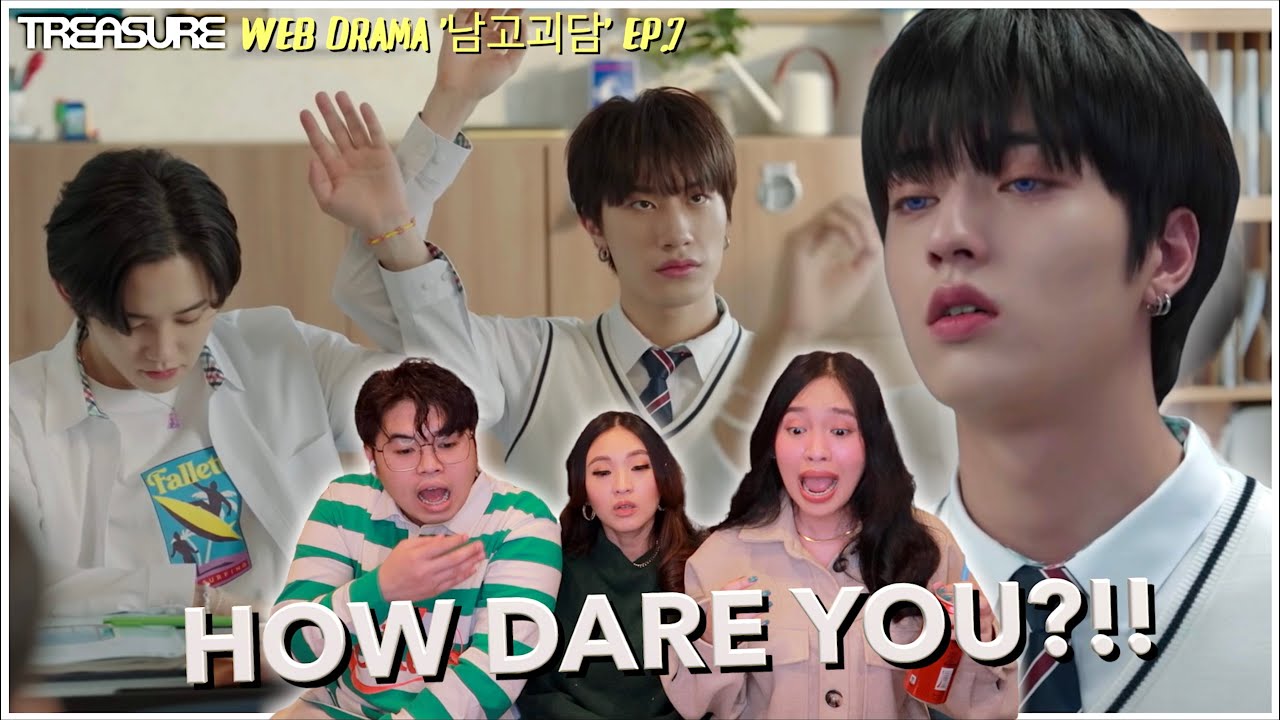 TREASURE - WEB DRAMA '남고괴담' EP.7 REACTION 💔 WHY YOU MAD BRUH?! 😡  | SIBLINGS REACT