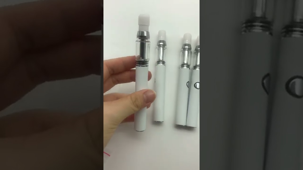 1.5ML / 2.0ML glass tank ceramic coil vape pen with 400mah batteries