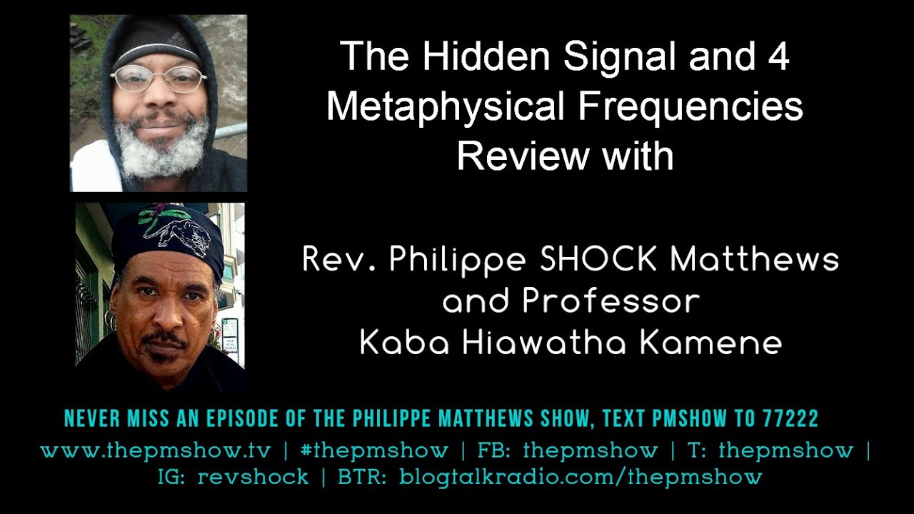 Hidden Signal Webinar Review with Professor Kaba Hiawatha Kamene and Rev. SHOCK