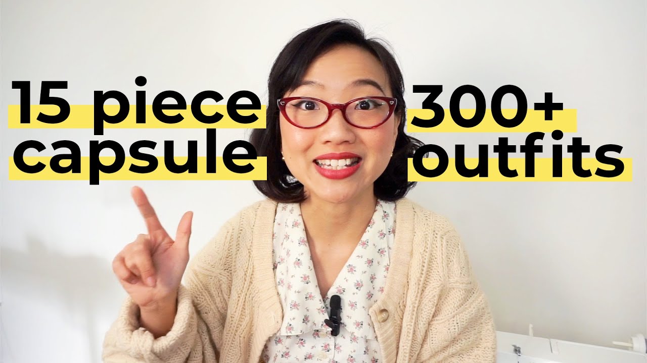 How I got 300+ outfits from my 15 piece capsule wardrobe sewing project (and it's mostly handmade!)