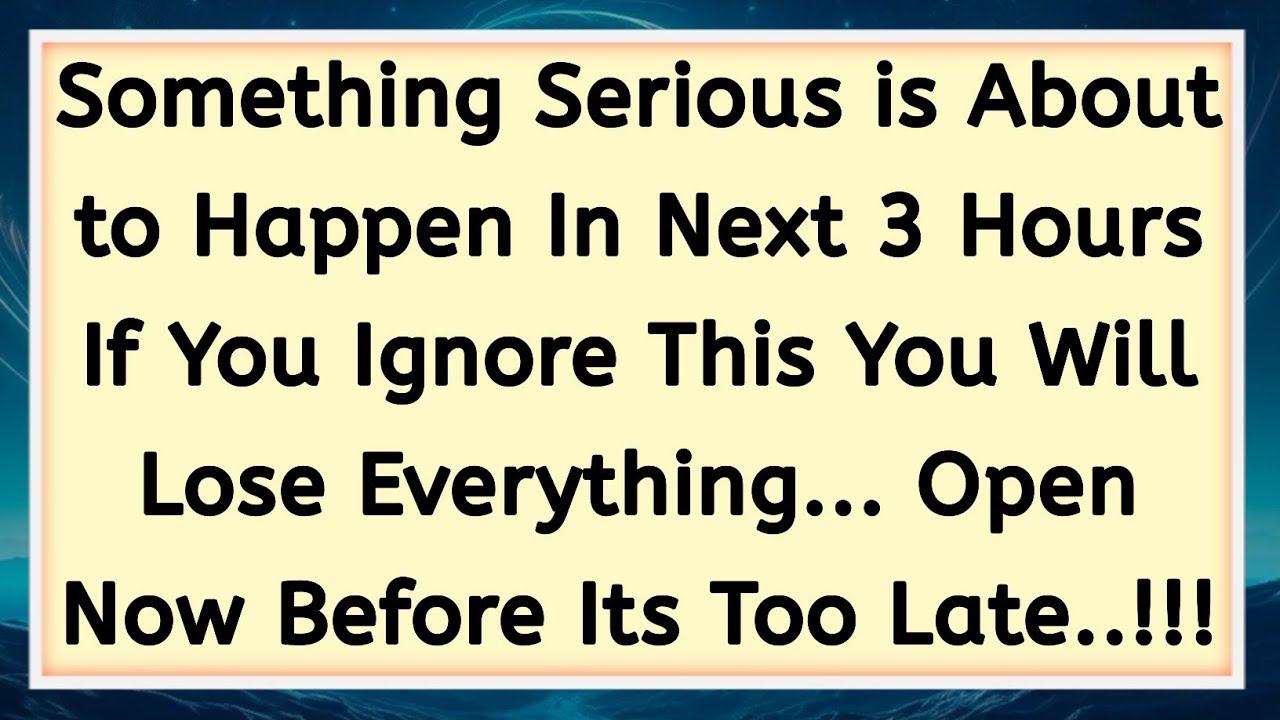 11:11😱Angel says, Something Serious Is About To Happen...🌈 Jesus Message ✝️ @GodsMercy1111