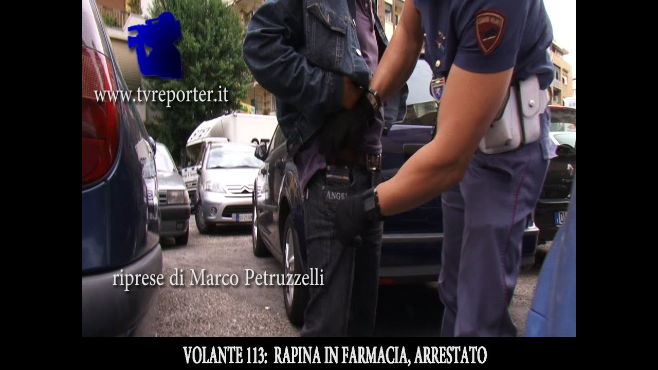 VOLANTE 113: TENTA RAPINA CON UN COLTELLO IN UNA FARMACIA,  ARRESTATO