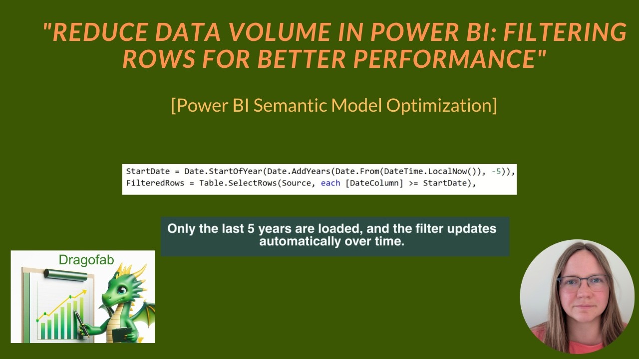 Reduce Data Volume in Power BI: Filtering Rows for Better Performance